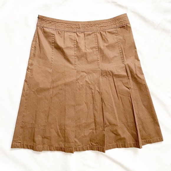 Zara Dresses & Skirts - Zara Brown Pleated Skirt